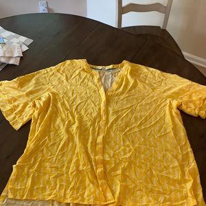 Xxl yellow with white Matilda Jane top